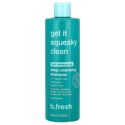 b.fresh, Get It Squeaky Clean, шампунь для глубокого очищения, для жирных волос, сочный лемонграсс, 355 мл (12 жидк. унций)