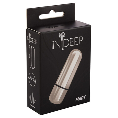 Вибропуля Indeep Mady Silver (1 режим ) (Цвет: серебряный)