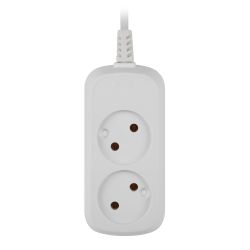 Удлинитель электрический ЭРА UDL-10-215 Greenline 2 розетки без заземления 1,5м ПВС 2x0.75мм2 | Электротовары