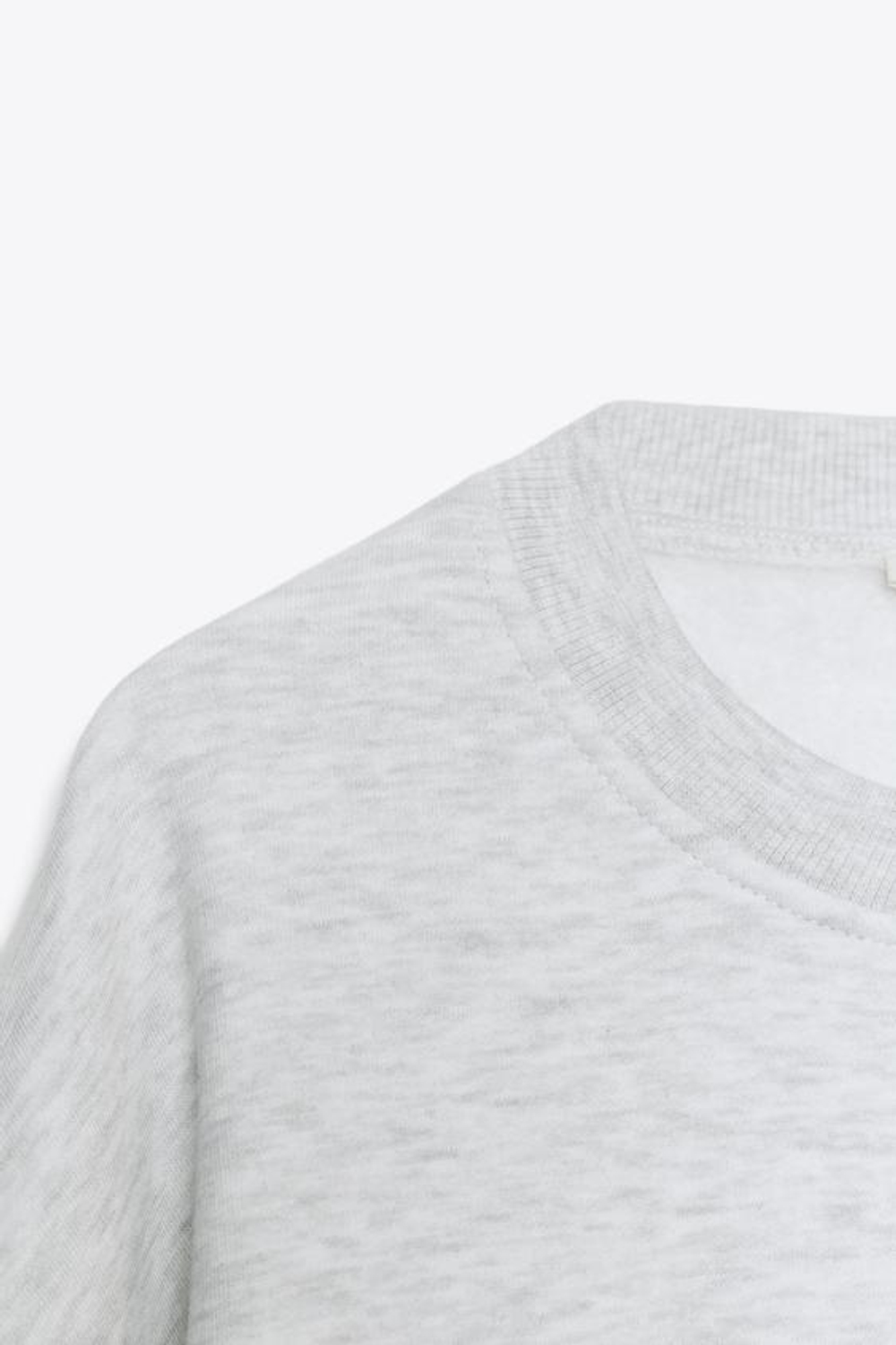 Basit pamuklu sweatshirt - ZARA