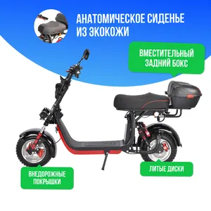 Электроскутер WHITE SIBERIA PRO 2500w (Черный) фото №3