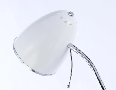 Светильник напольный с выключателем на проводе TR97680 WH белый E27 max 40W D150*1540
