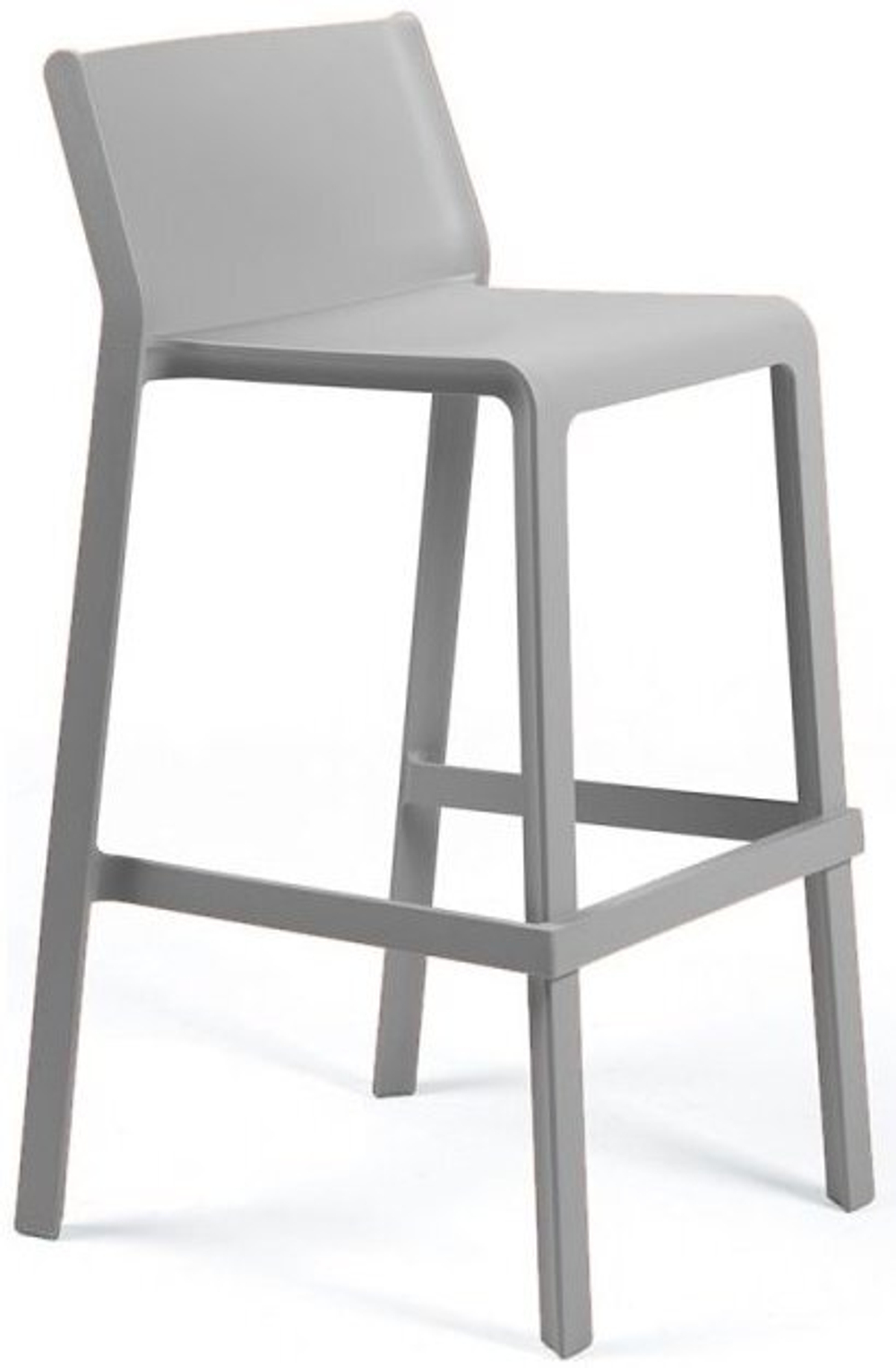 Стул пластиковый барный Nardi Trill Stool, серый