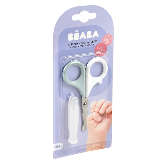 Детские маникюрные ножницы Beaba Nail Scissors Green Blue