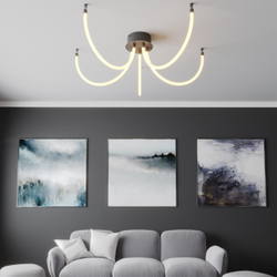 359326 KONST NT24 066 черный Светильник светодиодный IP20 LED 3000K 14W 170-265V 1360Лм RAMO