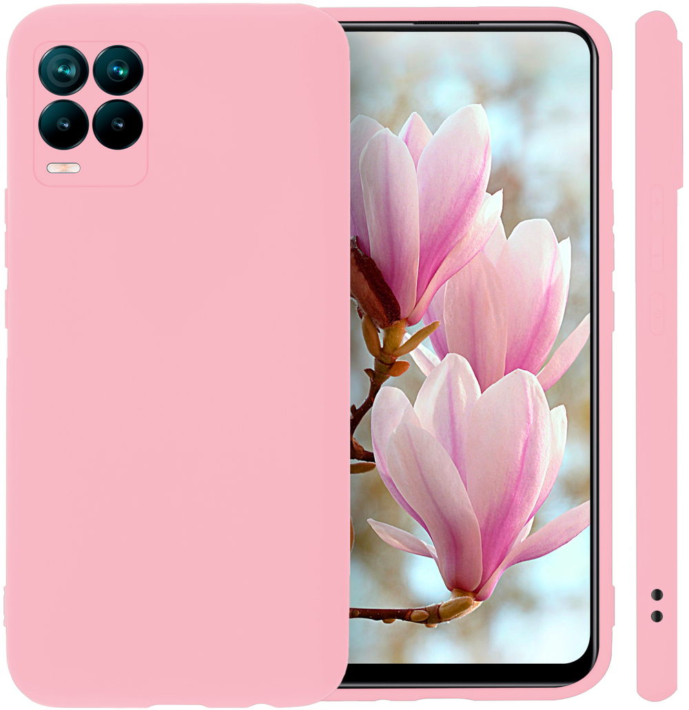 Мягкий Soft Touch чехол из силикона для REALME 8 / 8 PRO с бархатной подкладкой
