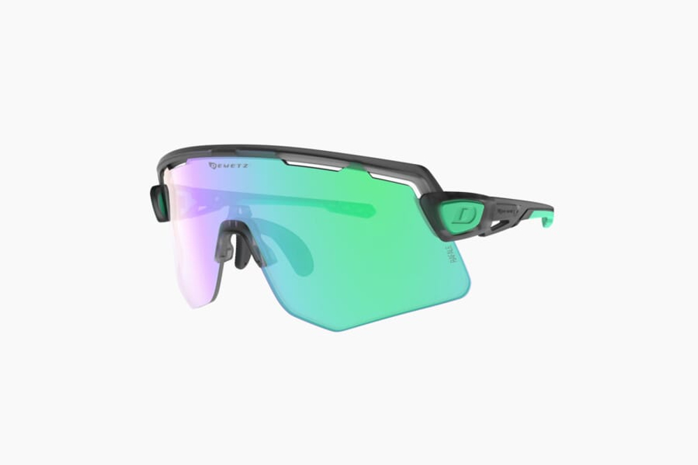 Спортивные очки с диоптриями Demetz Suit / Cristal Grey Mat / Green Mat Pink With Photochromic Green Mirror Cat. 1 a 3