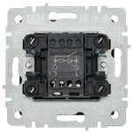 BRITE Выключатель 1-клавишный с индикацией 10А ВС10-1-1-БрШ шампань IEK