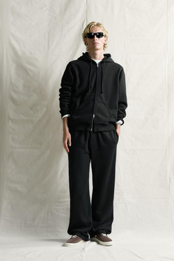 ZARA БРЮКИ-ДЖОГГЕРЫ RELAXED FIT, ЧЕРНЫЙ