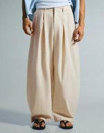 Мужские брюки super baggy fit с вытачками - BERSHKA