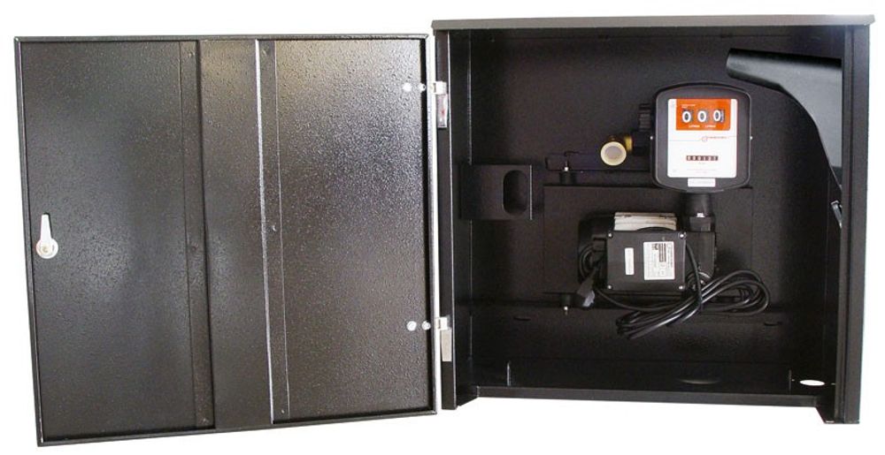 SAG-100 230 VAC KIT + MG-80 + AS-5 - Комплект для перекачки ДТ в метал. ящике с мех. счетчиком