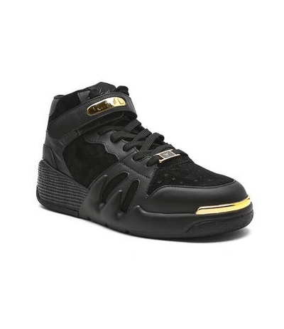 кожаные кроссовки Giuseppe Zanotti - черный(RU20038)