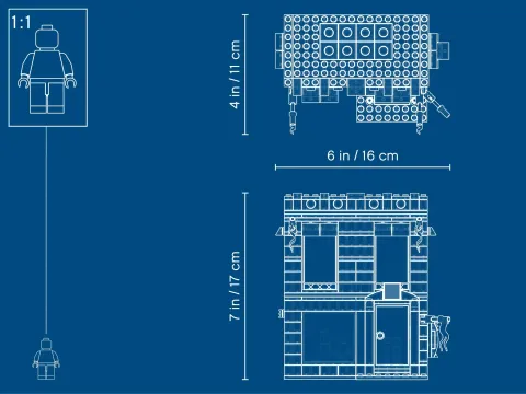 Конструктор LEGO 40305 Фирменный магазин LEGO в микромасштабе