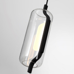 5003/10L L-VISION ODL23 391 черный матовый/прозрачный/стекло Подвес LED 10W 3000K KAVIA