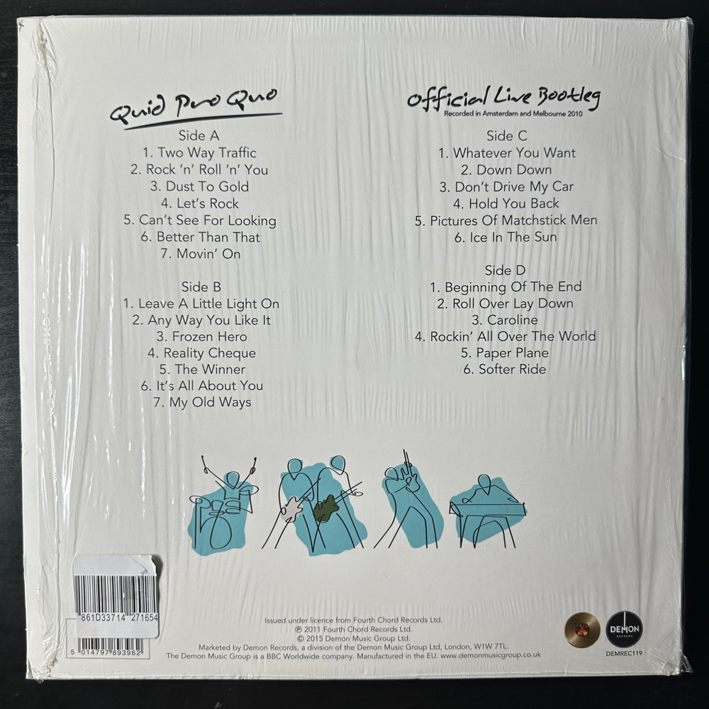 Status Quo ‎– Quid Pro Quo 2LP (Европа 2016г.) White