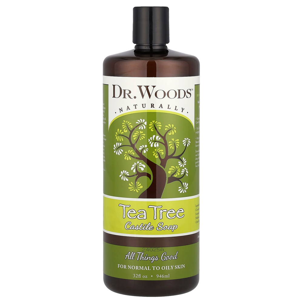Dr. Woods, Кастильское мыло, чайное дерево, 946 мл