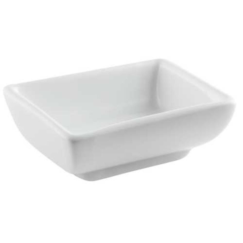 Соусник 40 мл 7,5*5,8 см h2,7 см прямоуг. белый фарфор P.L. Proff Cuisine [6]