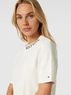 Футболка женская TOMMY HILFIGER REG MONOTYPE COLLAR C-NK SS