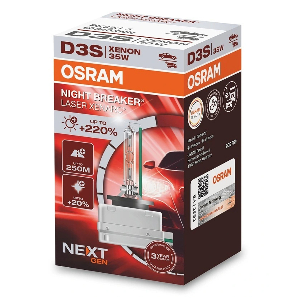 Ксеноновая лампа Osram D3S Night Breaker Laser +220%