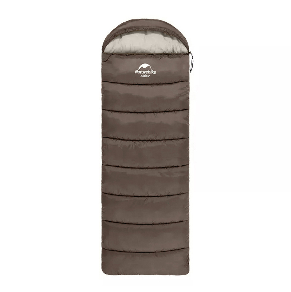 Мешок спальный Naturehike U350S, (190х30)х75 см, (ТК: -3C), (левый), коричневый