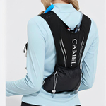 CAMEL Abrasive Fabric Backpack Medium Unisex Blue/Black