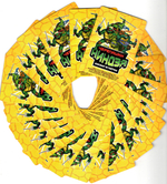 Карточка Черепашки ниндзя 2010 год - 20 штук без повторов