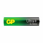 Батарейки КОМПЛЕКТ 4 шт., GP Ultra Plus G-Tech, AAA (LR03), алкалиновые, мизинчиковые, 24AUPA21-2CRSB4