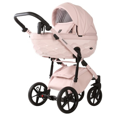 Детская универсальная коляска Adamex Chantal PRO Natura - CN-2-Rose (Светло-розовая экокожа)