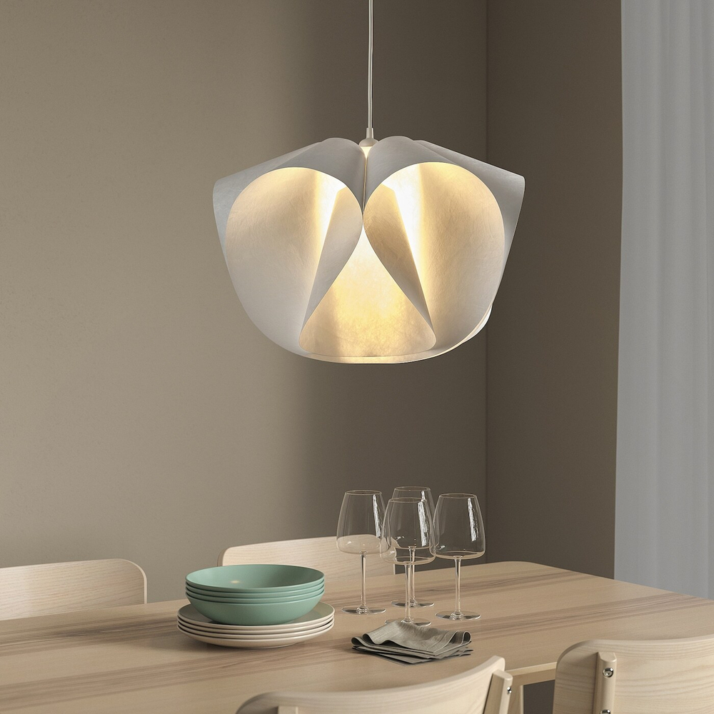 IKEA BÄCKNATE  (ИКЕА БÄСКНАТЕ)  -  / HEMMA Подвесной светильник, белый, 50 см