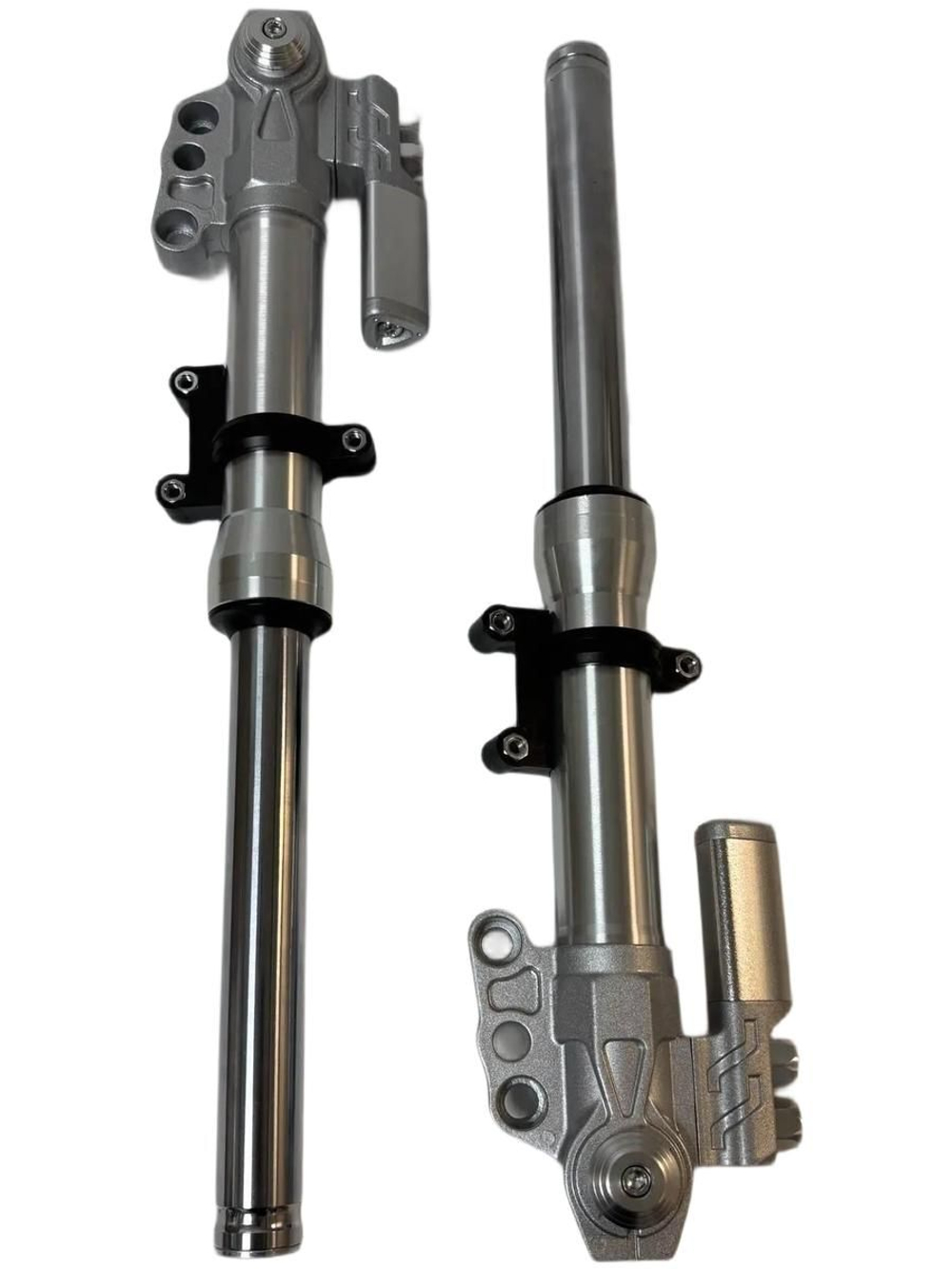 Амортизаторы перья передние D30mm L420mm серебро для электровелосипедов
