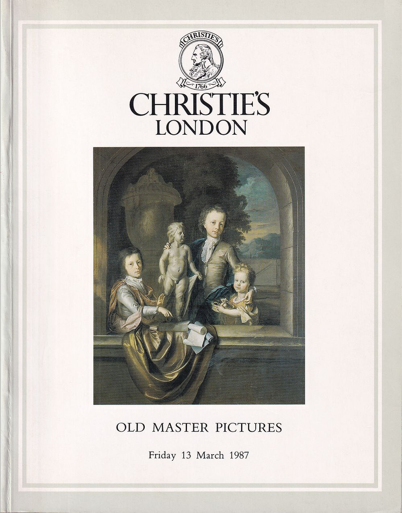 Каталог аукциона Christie’s, Лондон, Живопись старых мастеров от 13 марта 1987 года