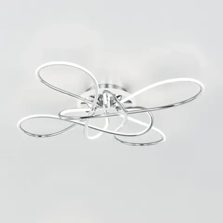 Citilux Джемини CL229B141E LED RGB Люстра с пультом Хром