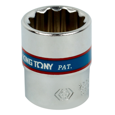 KING TONY (233013M) Головка торцевая стандартная двенадцатигранная 1/4", 13 мм