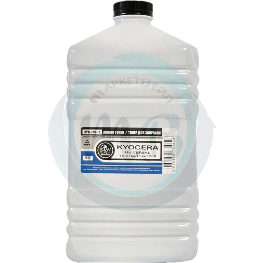 Тонер для Kyocera Universal TK-3130/3190/3160/1110/1120/1140/1170/1200/725/7205 (1кг) B&amp;W Premium