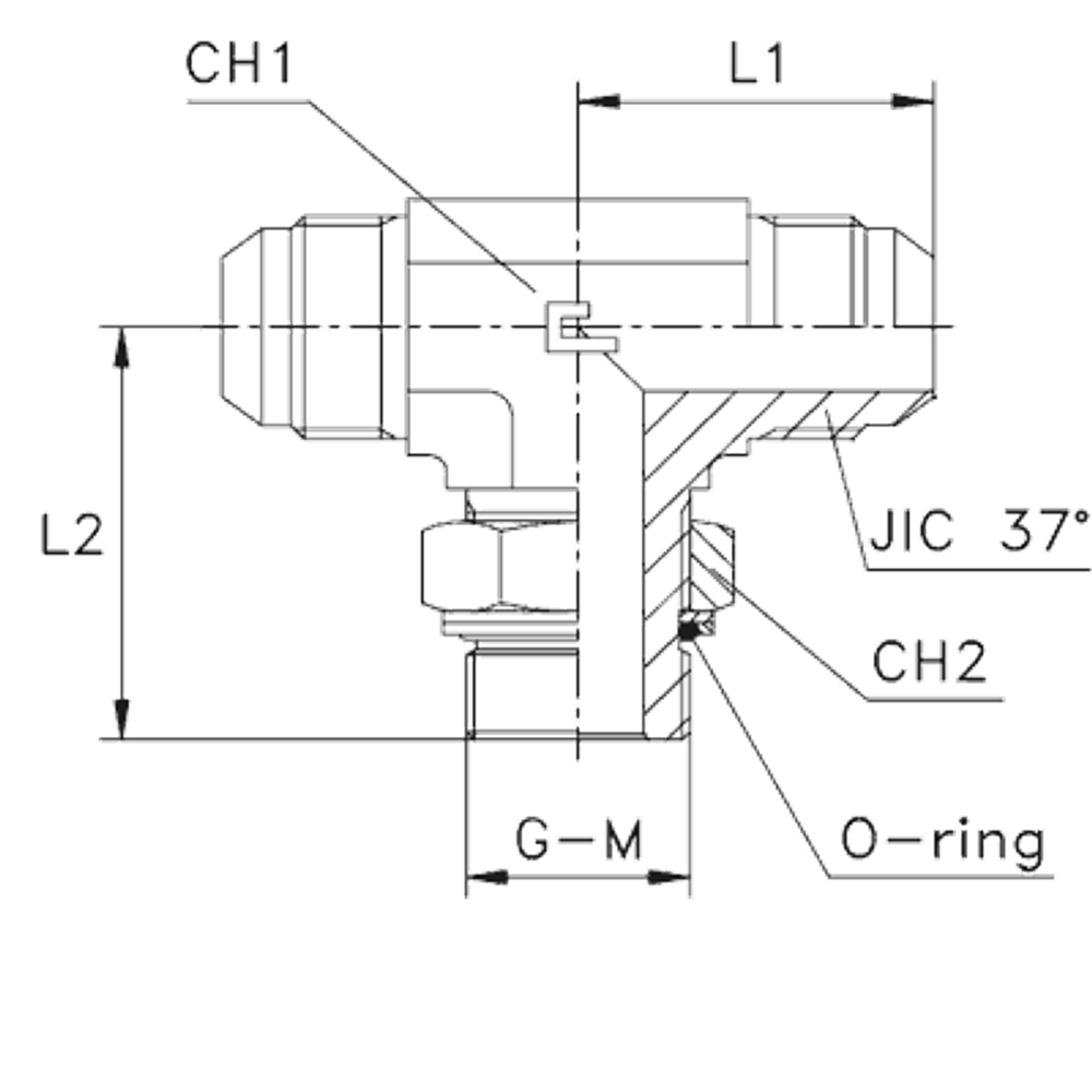 Штуцер FRTG JIC9/16" BSP1/4"