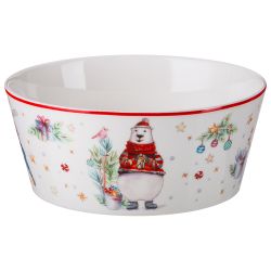 НАБОР ПОСУДЫ LEFARD "WINTER STORY" 1 ПЕР. 3 ПР.:САЛАТНИК 14,5*6 СМ 670 МЛ, ТАРЕЛКА 20,5 СМ, КРУЖКА 3