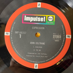 Винтажная виниловая пластинка LP John Coltrane Expression (Japan 1974) (No Obi)