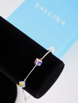 Браслет Миражи с кристаллами-хамелеонами Swarovski