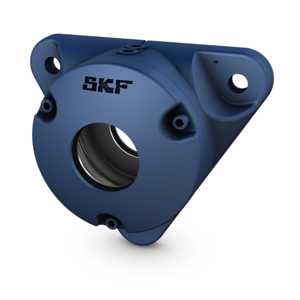 SKF FNL 506 B — неразъёмный чугунный фланцевый корпус для сквозного вала, посадочное место 62 мм