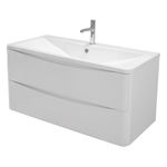 Мебель для ванной комнаты подвесная BelBagno ACQUA-900-2C-SO-BL 90см Bianco Lucido