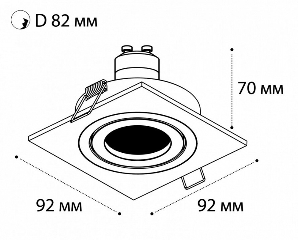 Встраиваемый светильник Italline SAG103-4 SAG103-4 white/white