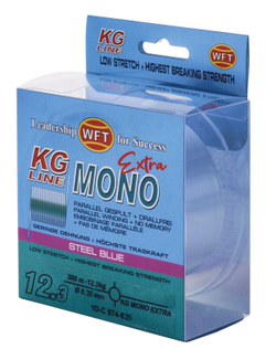 Леска монофильная WFT KG MONO EXTRA Steel Blue 300 м, 0.35 мм