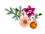 Конструктор Лего Ботаникалс Красивый розовый букет | LEGO Botanical Pink Bouquet 10342 — 749 деталей (18+)