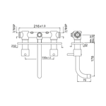 Смеситель для раковины Jaquar Florentine FLR-CHR-5433N