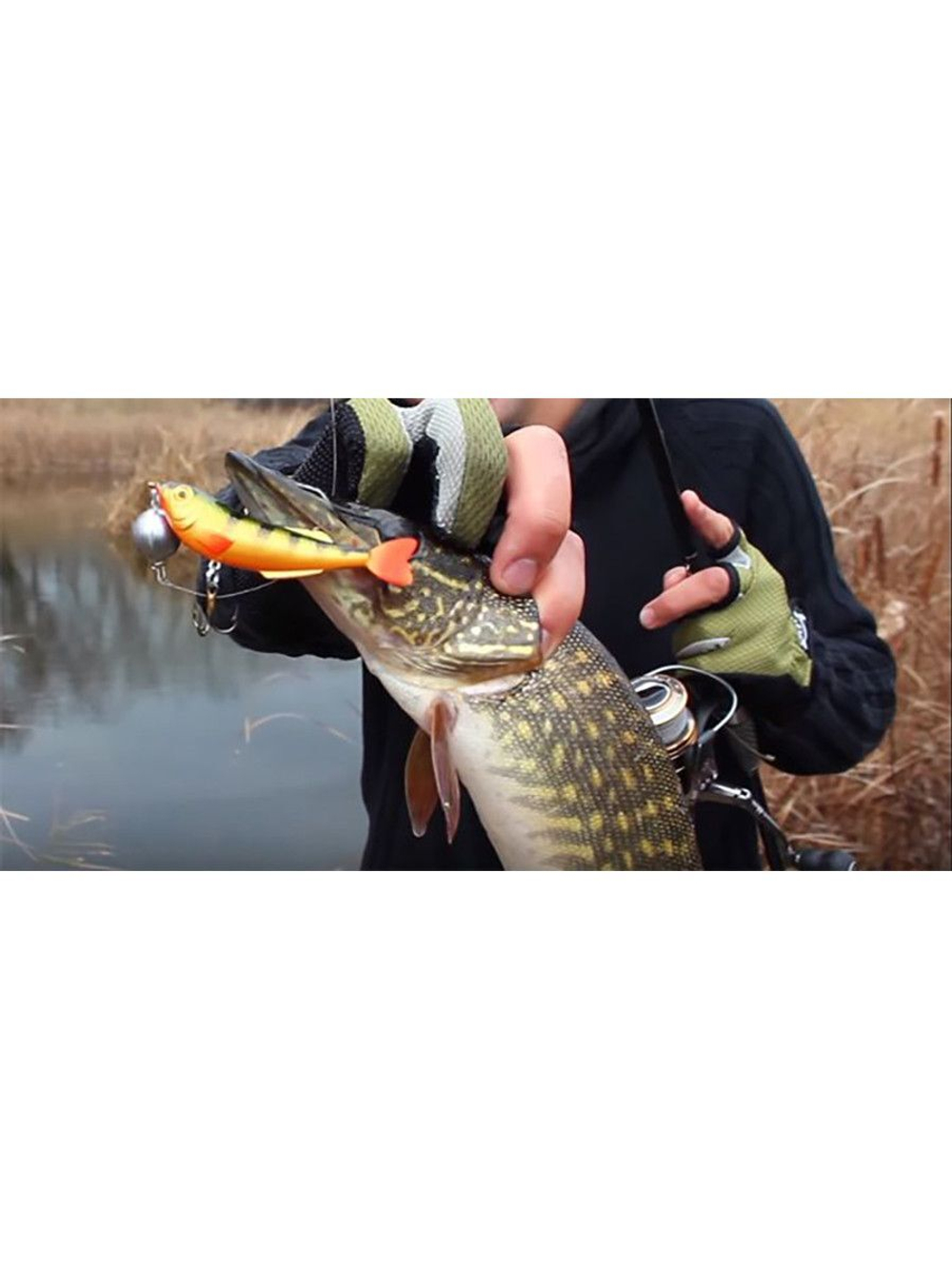 Воблер для рыбалки JIG-DOK с чебурашкой 94mm,