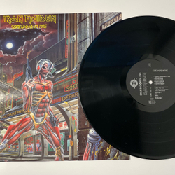 Винтажная виниловая пластинка LP Iron Maiden Somewhere In Time (Россия 1993)