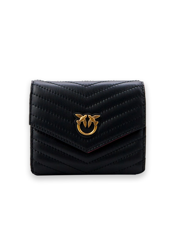 TAYLOR QUILTED WALLET - black