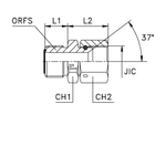 Адаптер ORFS/SAE STRAIGHT 32-32