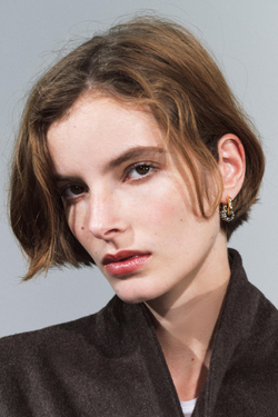 ZARA СЕРЬГИ-КОЛЬЦА СО СТРАЗАМИ, ЗОЛОТИСТЫЙ