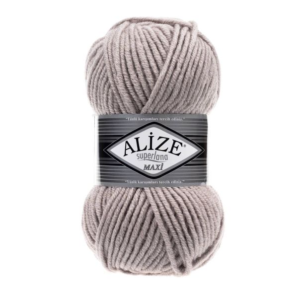 Пряжа Alize (Ализе) Superlana Maxi / уп.5 мот. по 100 г, 100 м, 652 пепельный